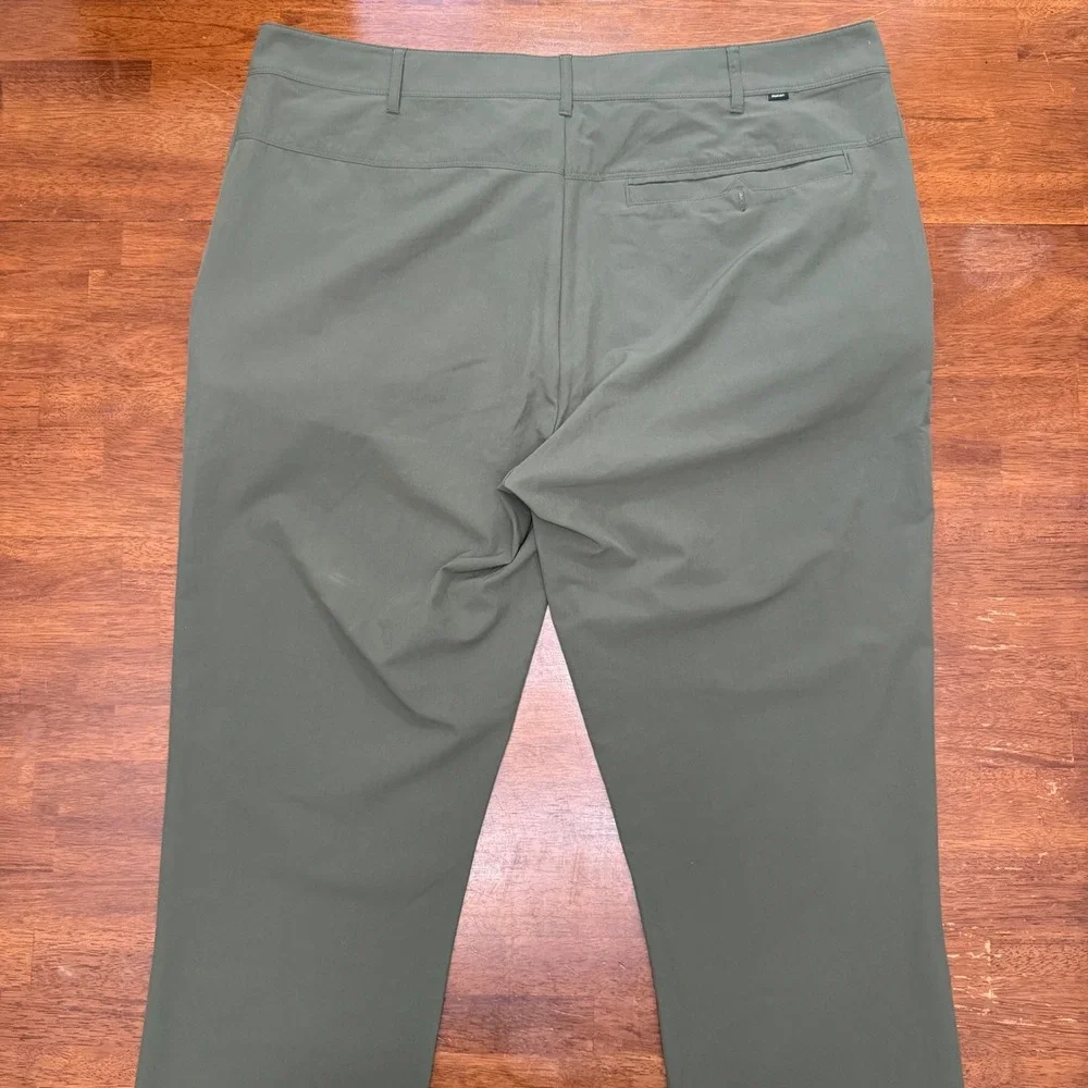 Rohan Riviera Trousers Mens 40R Green Insect Shield UPF 40+ Hiking Travel Pants